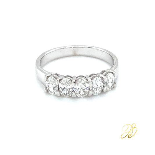 OVAL (HALF) ETERNITY RING