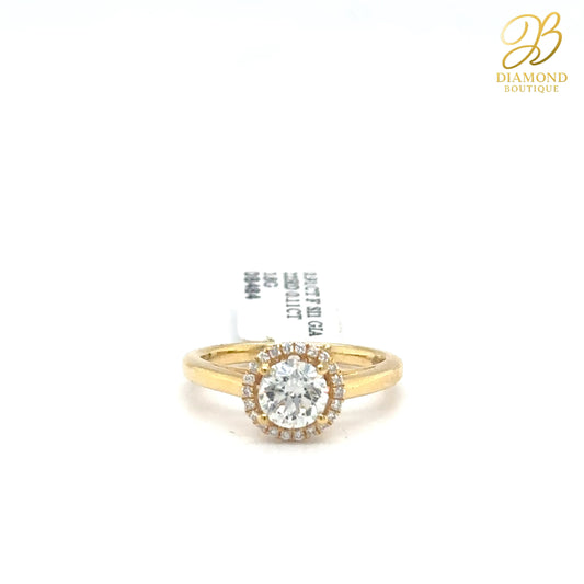 0.91 CT CLASSIC HALO RING