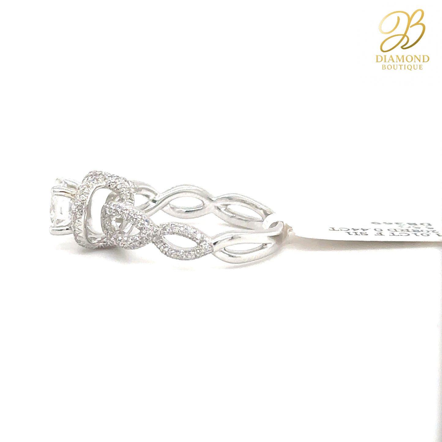 1.01 CT ROUND TWISTED SHANK RING