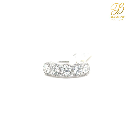 5 HALF ROUND ETERNITY RING