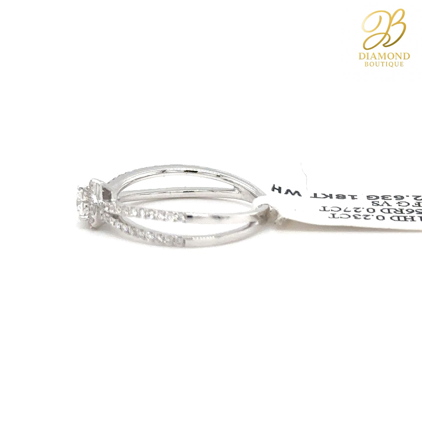 0.23 CT HEART-SHAPED HALO RING