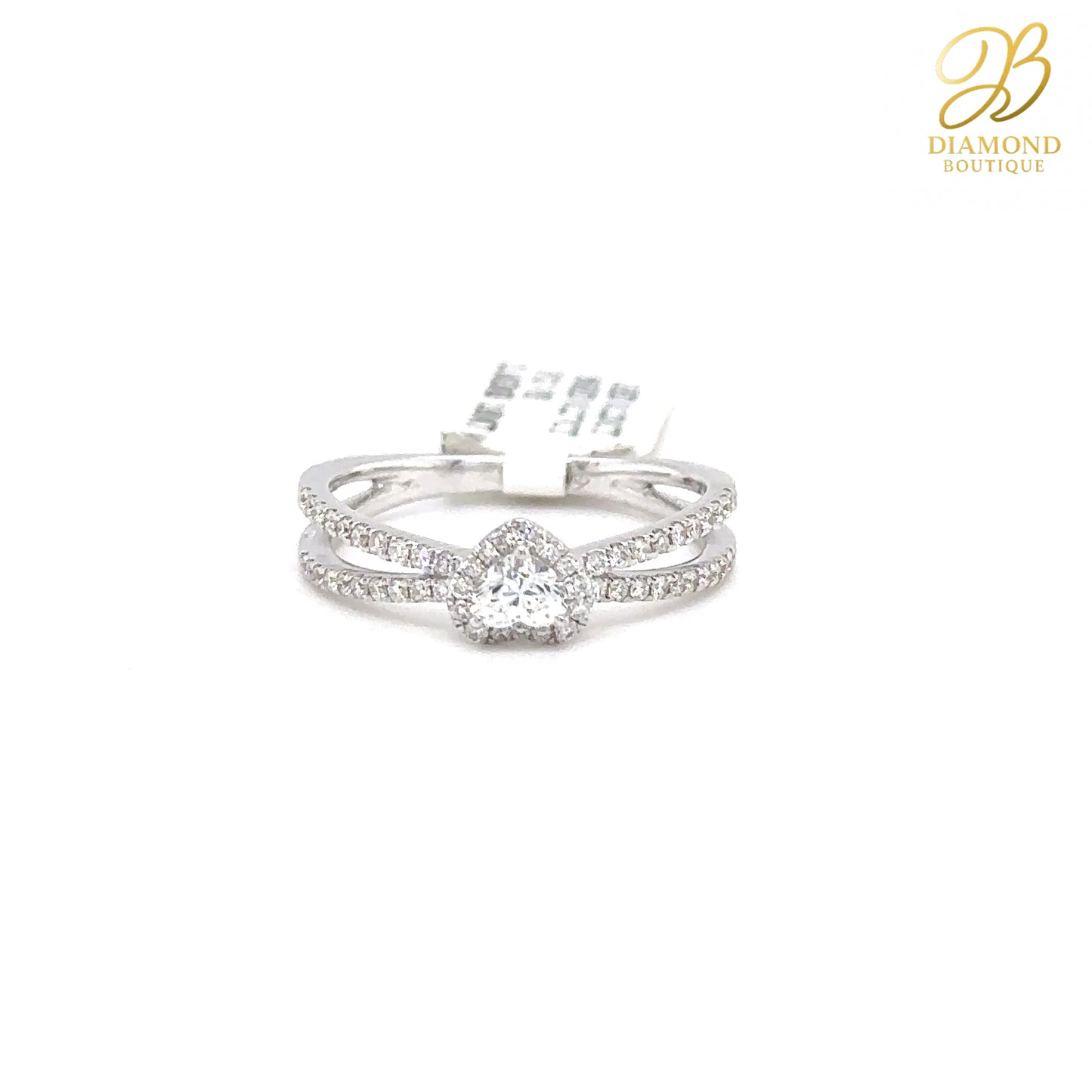 0.23 CT HEART-SHAPED HALO RING