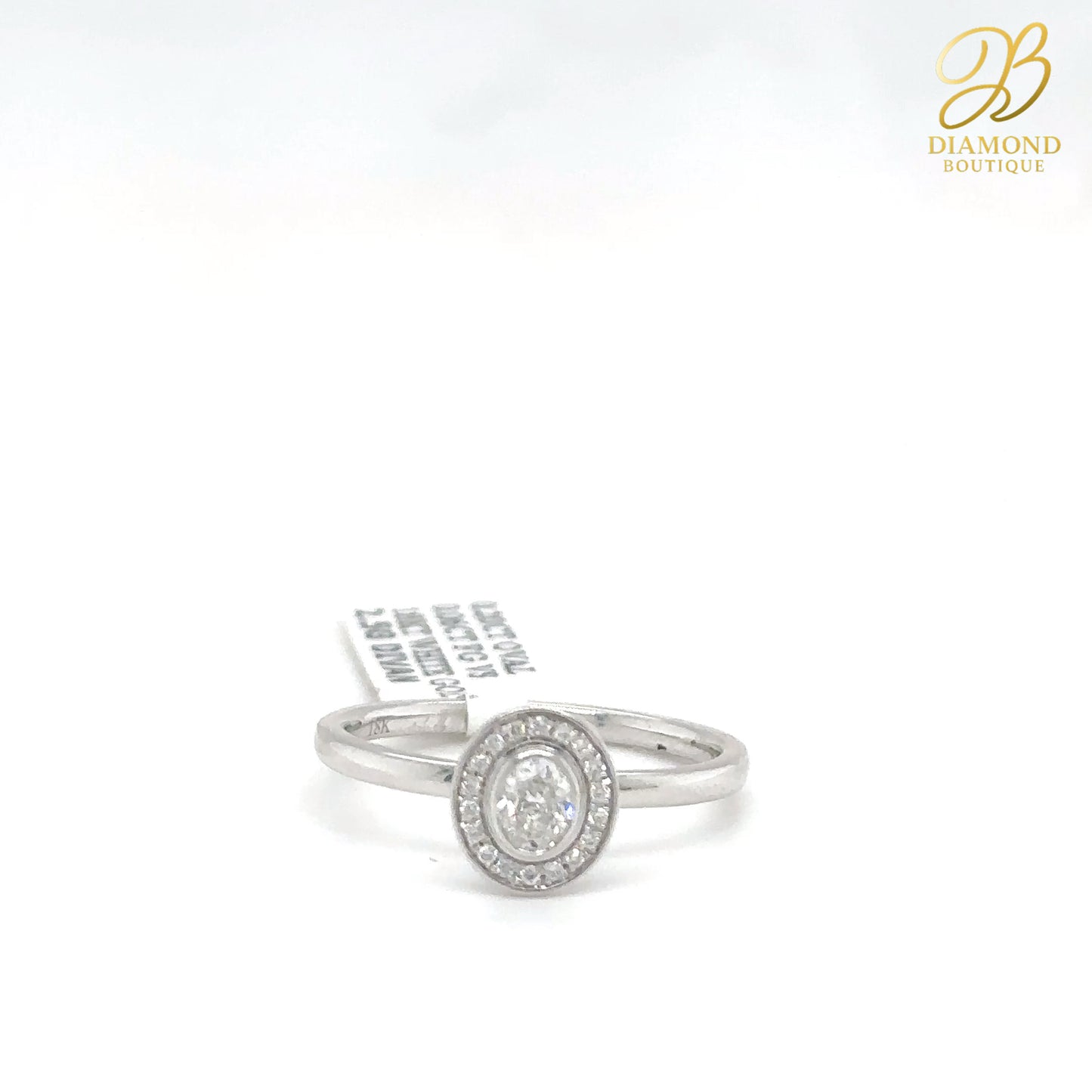 0.20 CT SOLITAIRE OVAL RING