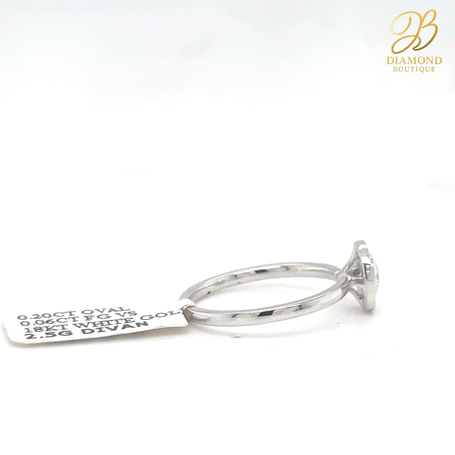 0.20 CT SOLITAIRE OVAL RING