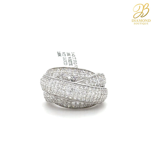 18kt white gold cocktail ring