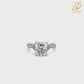 1.00 CT RADIANT HIDDEN HALO PAVÉ RING