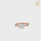 0,75 CT ROUND SOLITAIRE PAVÉ RING
