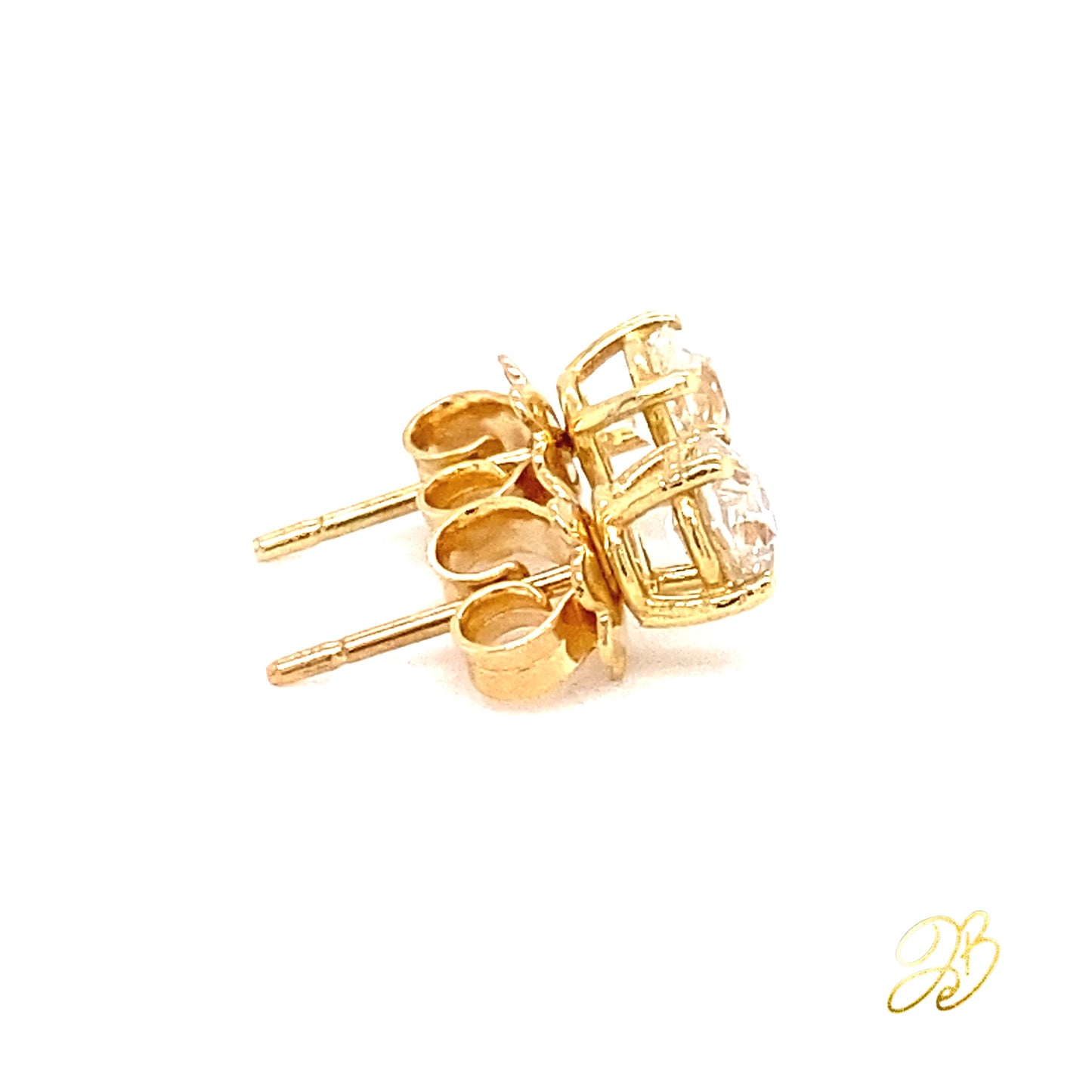 YELLOW SOLITAIRE STUDS