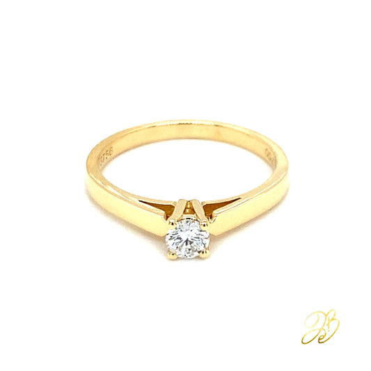 HIGH TOP SOLITAIRE RING