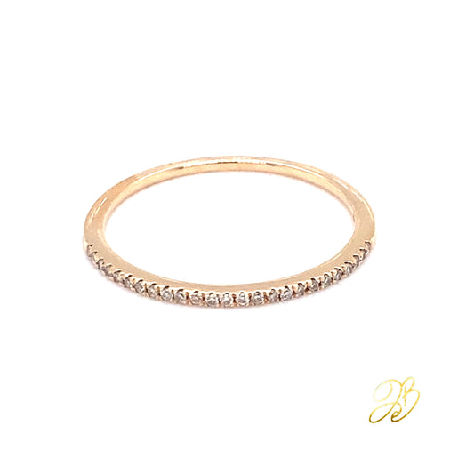 CLASSIC ROSE HALF ETERNITY RING