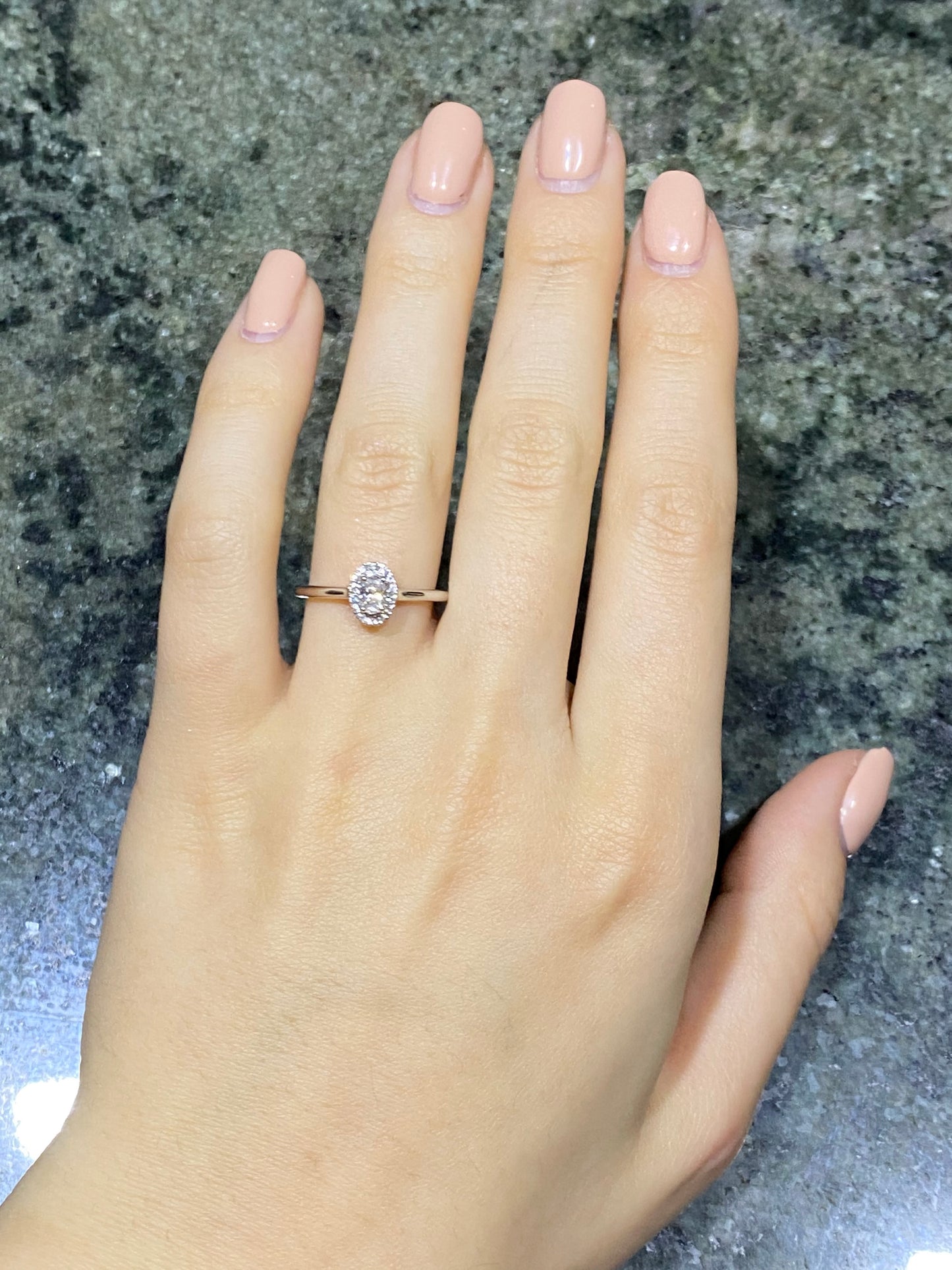 HALO OVAL SOLITAIRE