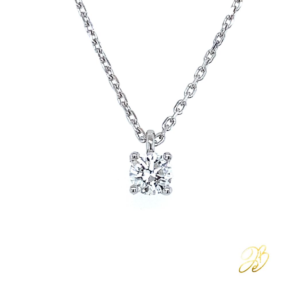 SOLITAIRE NECKLACE 0.24CT