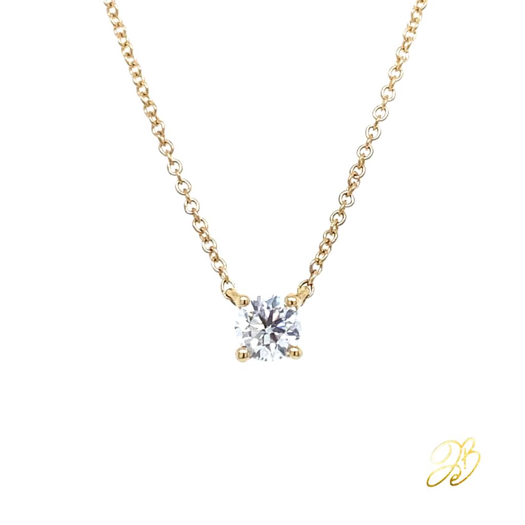 SOLITAIRE NECKLACE 0.30CT