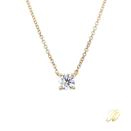 SOLITAIRE NECKLACE 0.30CT