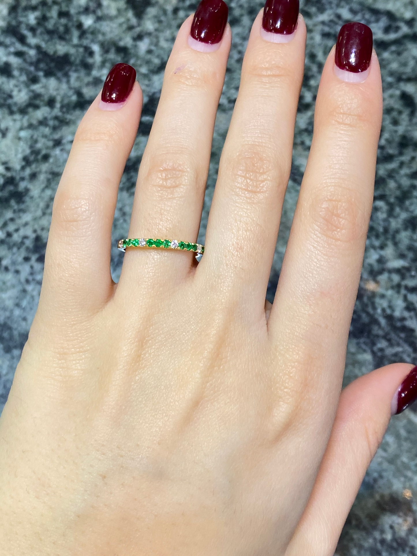 EMERALD ETERNITY RING